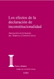 Los efectos de la declaración de inconstitucionalidad.